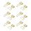 30 Stück Mini-Binderclips Eisen goldene Knochen 3,72 cm 14
