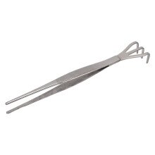 Rastrillo de raíces 3-púas de acero inoxidable para bonsái 2.05oz