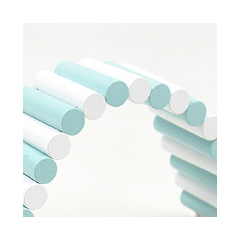 Wood Hamster Arch Bridge Bendable Colorful Small Animal Climbing Ladder For Hamsters Mice Rabbits Blue White Arch Bridge Climbing Ladder 6X 3301320656807