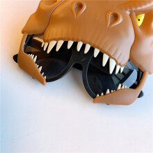 Funny Cartoon Dinosaur Glasses Children Costume Birthday Party Cute Sunglasses Photography Props for Cosplay Brown Dinosaur