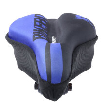 Cojín de asiento para bicicleta 28x18 cm, Morado/Azul, transpirable