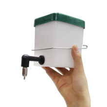 Auslaufsichere 500 ml Wassertränke & Futterspender für Kaninchen aus Edelstahl