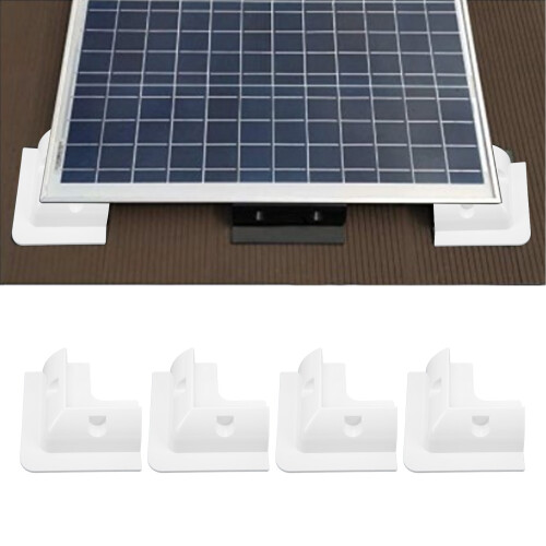 4 Stück ABS-weißer Solarmodul-Eckmontagehalter