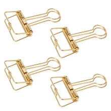 50 Stück 32 mm goldene Metall-Binderclips für das Büro