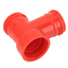 Bierfass-T-Stück-Adapter 3-Wege ABS, 2,8 cm Gewinde 4,5 bar