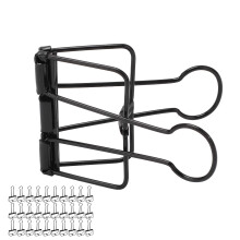 30 Stück Draht-Binderclips, 2-Zoll, Schwarz, Allzweck
