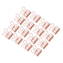 50 Stück hohle Binderclips 32 mm Roségold-Metall