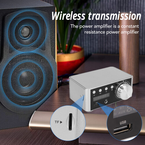 Mini silber Bluetooth-Verstärker 50Wx2 9-24V 128GB 2