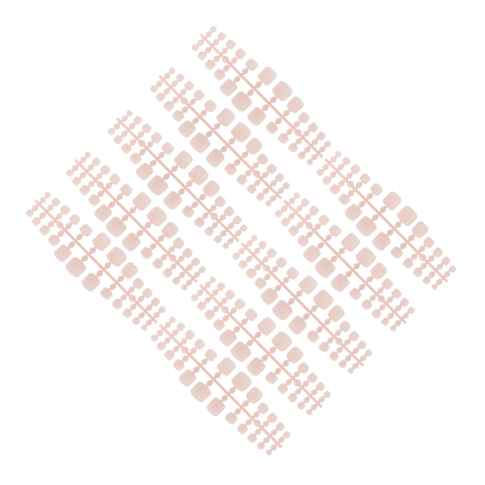 Pink 240Pcs Matte False Toe Nail Tip Home Salon Women Diy Full Cover Artificial Fake Toe Nail For Nail Artist Matte