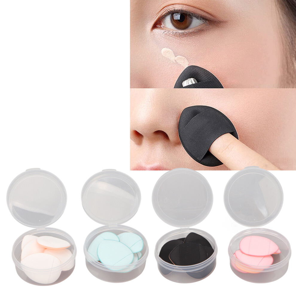 20pcs Cosmetic Puff Mini Finger Size Triangle Shape 4 Colors Makeup Sponges Puffs for Contouring