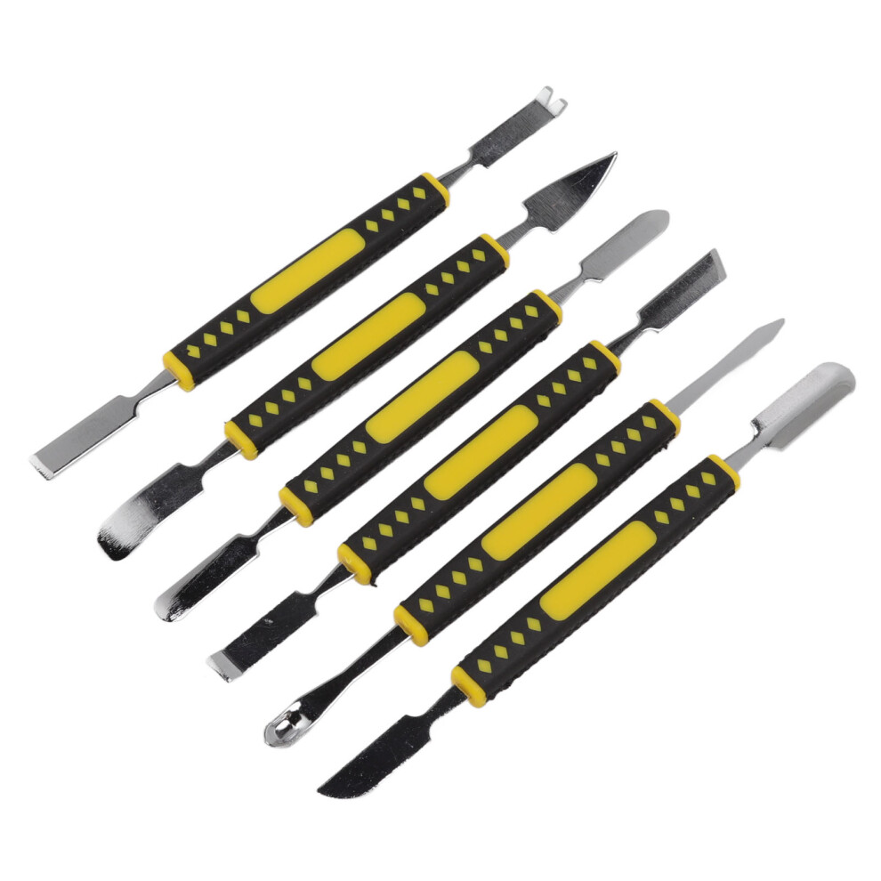 6Pcs Spudger Opening Pry Tool Abs Handle Alloy Steel Bar For Electronic Maintenance 7901320664107