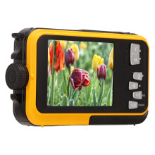Full HD 2.7K 48MP 10ft Water Resistant Underwater Digital Camera 16X Digital Zoom Front Rear Double Screens Water Resistant Digital Camera
