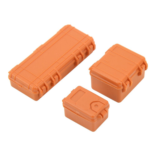 RC-Auto-Simulationskoffer, 3 Stück, orange, L/M/Sm