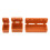RC-Auto-Simulationskoffer, 3 Stück, orange, L/M/Sm 13