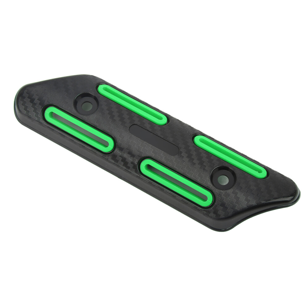 Exhaust Pipe Heat Shield Universal For 27 To 51Mm Pipe Motorcycles Atvs Mountain Bikes Scooters Green 4661320664660