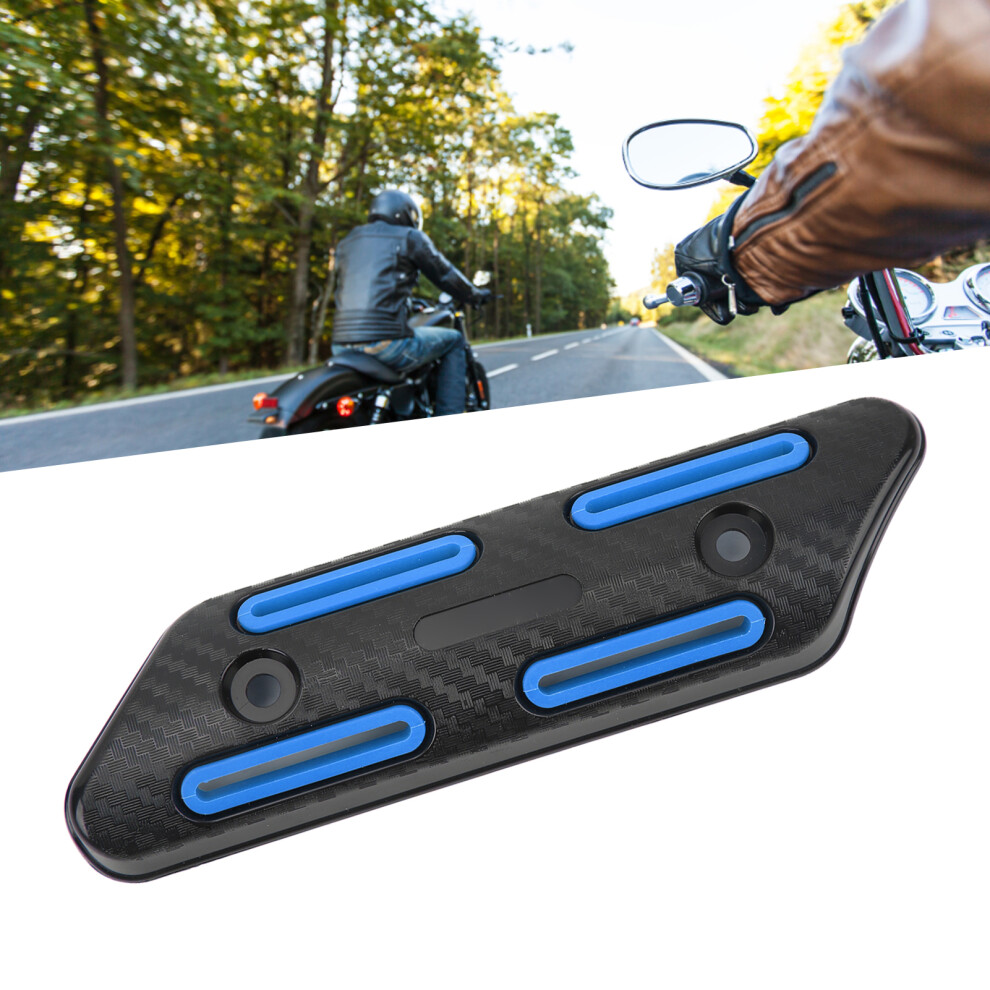 Exhaust Pipe Heat Shield Universal For 27 To 51Mm Pipe Motorcycles Atvs Mountain Bikes Scooters Blue 9441320664670