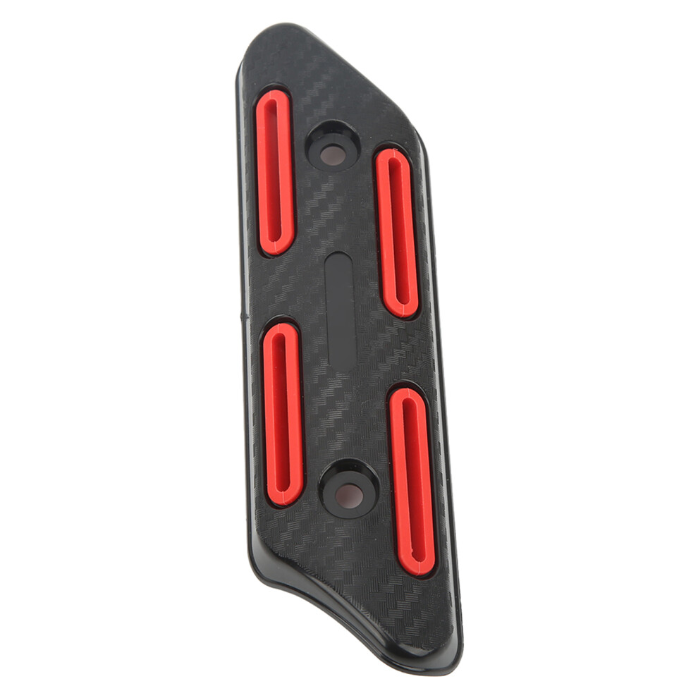 Exhaust Pipe Heat Shield Universal For 27 To 51Mm Pipe Motorcycles Atvs Mountain Bikes Scooters Red 6931320664891
