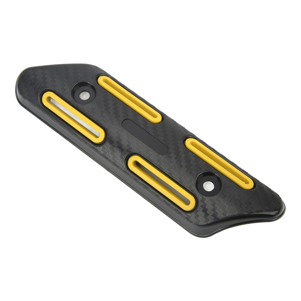 Exhaust Pipe Heat Shield Universal For 27 To 51Mm Pipe Motorcycles Atvs Mountain Bikes Scooters Yellow 7621320664692