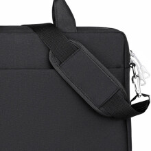 Bolso para portátil de 14 pulgadas, tela Oxford negra, gran capacidad