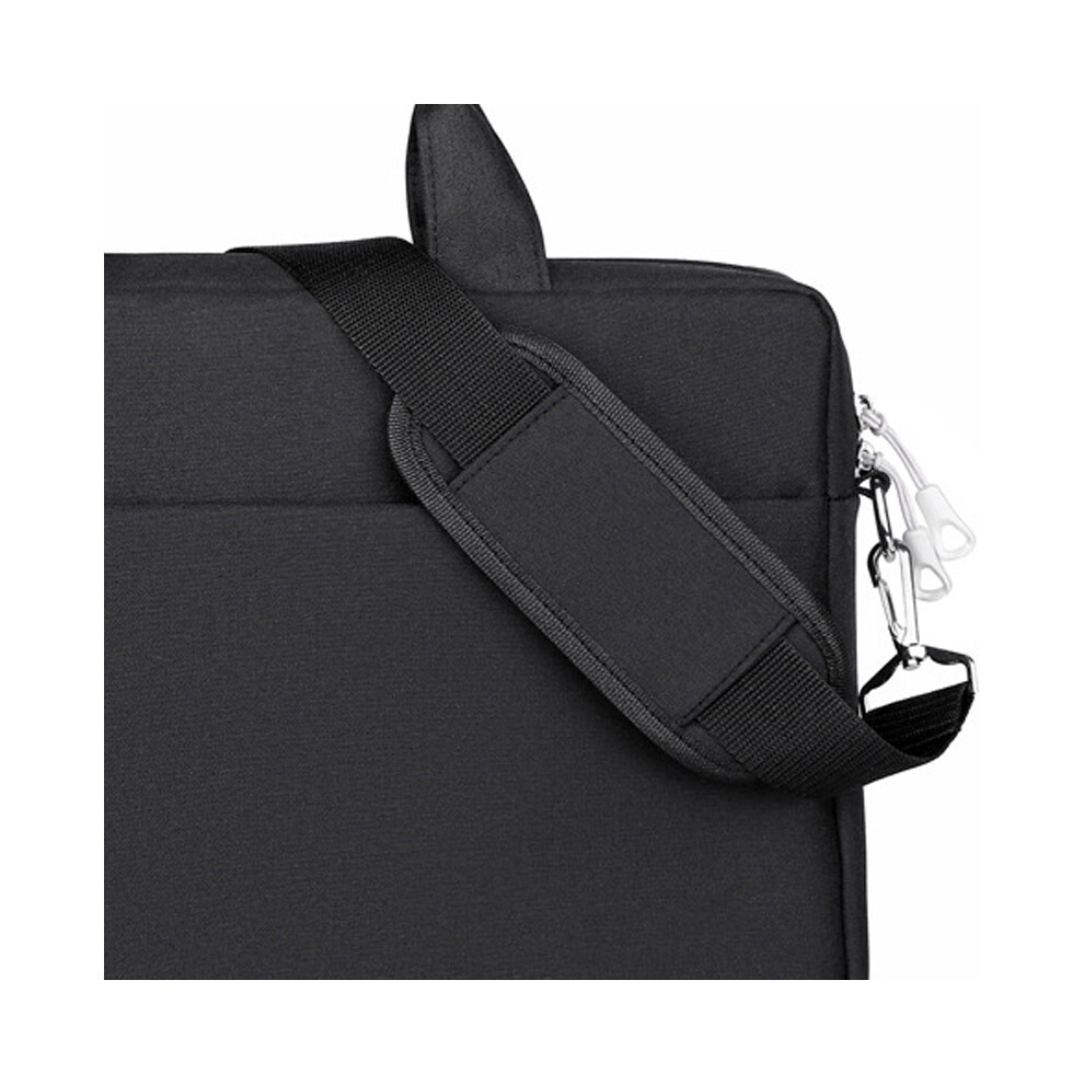 Laptop Bag Carrying Case Briefcase Waterproof Oxford Cloth Large Capacity For Work Office 14In Black 3451320670300