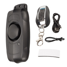 113 dB IP55-Grade kabelloser Fahrradalarm 520 mAh Schwarz