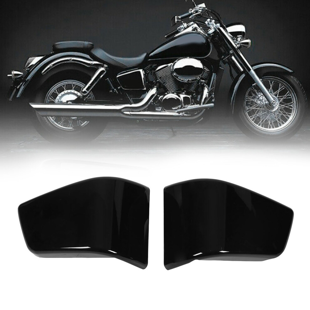 Left Right Motorcycle Battery Side Panel Fairing Covers For Shadow Ace Vt400 Vt750 1997Â2003 Black 7901320671327