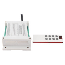 8-Kanal-Relaismodul 10A DC12-36V ABS Schwarz RF433MHz