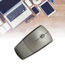 Faltbare kabellose Maus 1600 DPI kompakt grau 2.4G