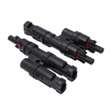 Conector de derivación solar de 1 a 2, 1500 V, 50 A, plateado