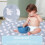 Protector impermeable para silla de bebé de comedor 110  110 cm 13