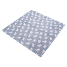Waterproof Food Spill Mess Mat Portable Cute Cartoon Animal Pattern Baby Highchair Floor Mat for Outdoor Picnic