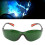 Hellgrüne Schweißerbrille aus PC-Nylon, Einheitsgröße 16