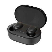 Wireless Earbuds BT5.3 Stereo Music Earphones IPX4 Noise Reduction with Charging Case for Laptop Phones Sports Workout Black