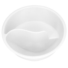 Tazón dividido para cereal blanco 18,3x10x7 cm - Sin BPA