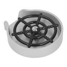 High Pressure Automatic Glass Rinser Bar Sink Cup Washer Kitchen Bottle Cleaner with ABS Base Silver