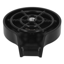 High Pressure Sink Glass Rinser Bar Automatic Cup Washer Kit with ABS Base 80cm Hose Black