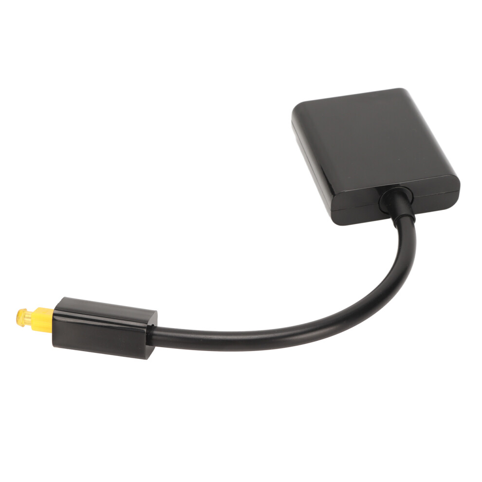 Optical Cable Splitter 1 In 2 Out Surround Sound Digital Optical Fiber Sound Cable For Dvd Cd Player Computer Amplifier Black 3181320678814