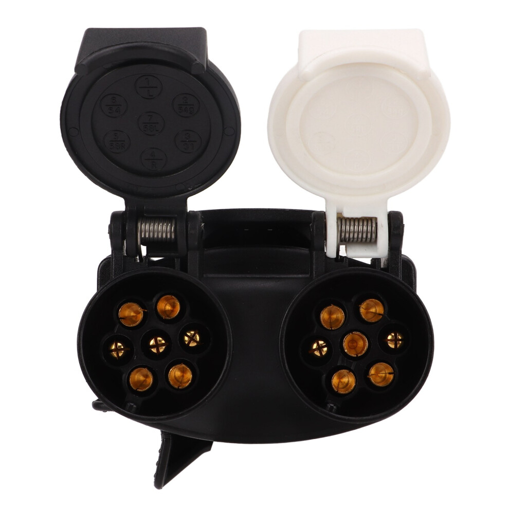 13 Pin To 7 Pin Trailer Plug Adapter Dual Socket Plug Conversion Adapter For All Trailer Plugs 7891320678061