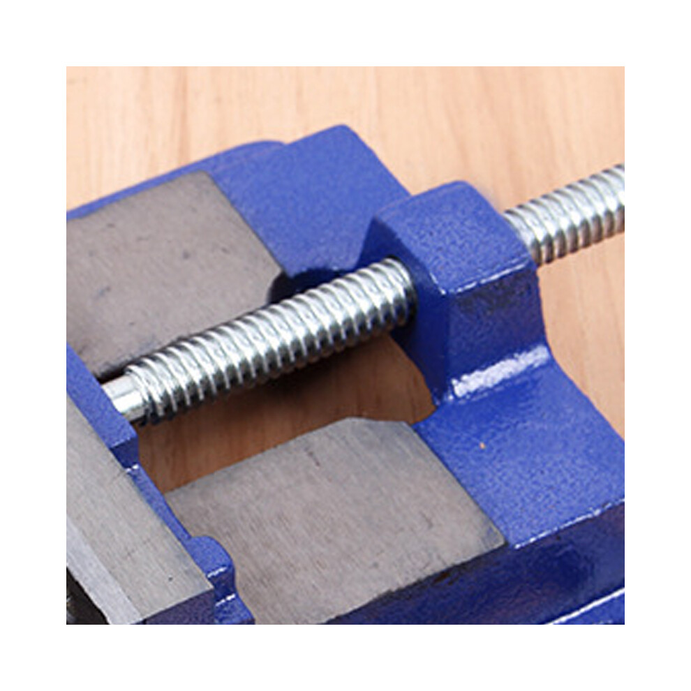 Drill Press Vise Steel Wide Opening Firm Clamping Machine Bench Clamp Tool For Woodworking 3In Blue 4311320681845