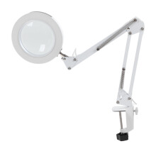 5 LED-Lupen-Klemmleuchte, Aluminium, 3-Temperaturstufen