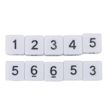 20 Stück 16-mm-sechsseitige Würfel, Kunststoff, 1,6  1,6  1,6 cm