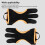 Dreifinger-Handschutz Einheitsgröße orange PU Recurve 6