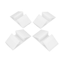 4 Stück PP-Gatterfüße für Haustiere - dreieckig, 12 x 6,5 x 2,8 cm