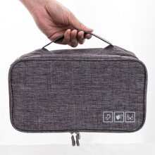 Organizador de ropa interior para viajar Gris Oxford Gran Capacidad
