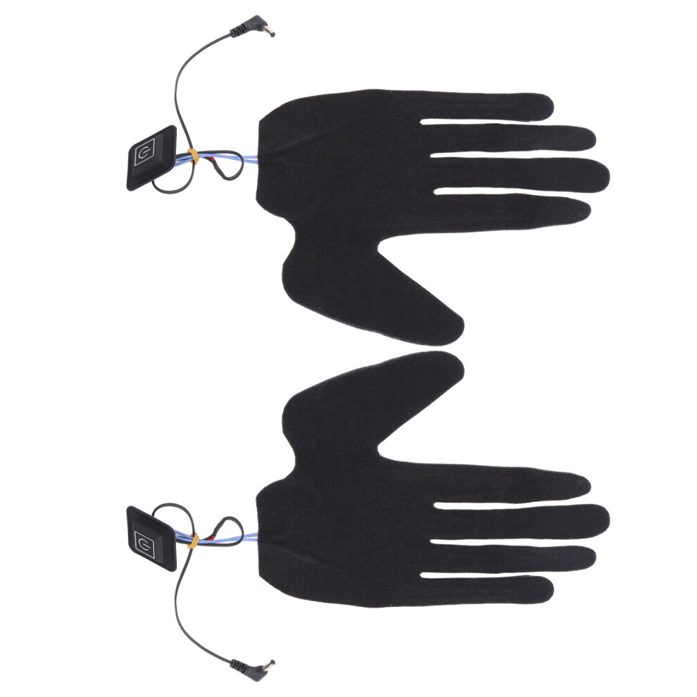 2Pcs Electric Heating Gloves Pads 5 Finger Glove Heating Sheet with 3 Adjuatable Gears for Skiing Cycling
