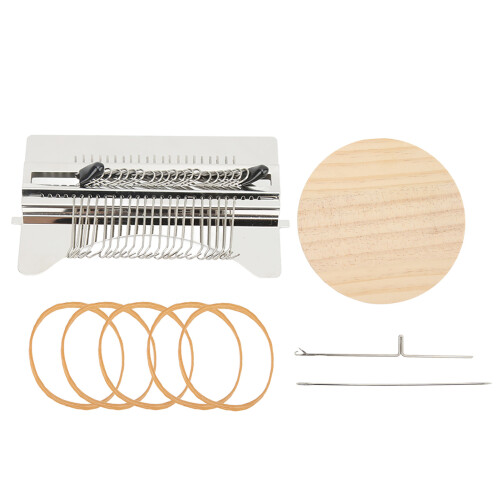 21 Hook Darning Mini Loom Machine Robust Simple Operation Wooden Darning Loom for DIY Clothing 1