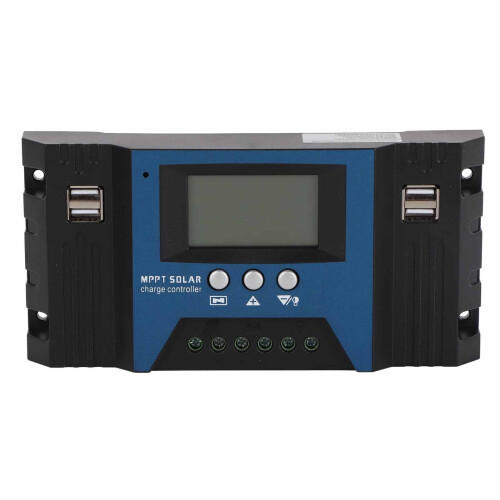 Controlador de carga solar 40A 12V/24V 4 USB LCD ABS 1