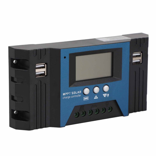 Controlador de carga solar 40A 12V/24V 4 USB LCD ABS