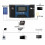 Controlador solar 60A 12V/24V negro ABS LCD 4 USB 7