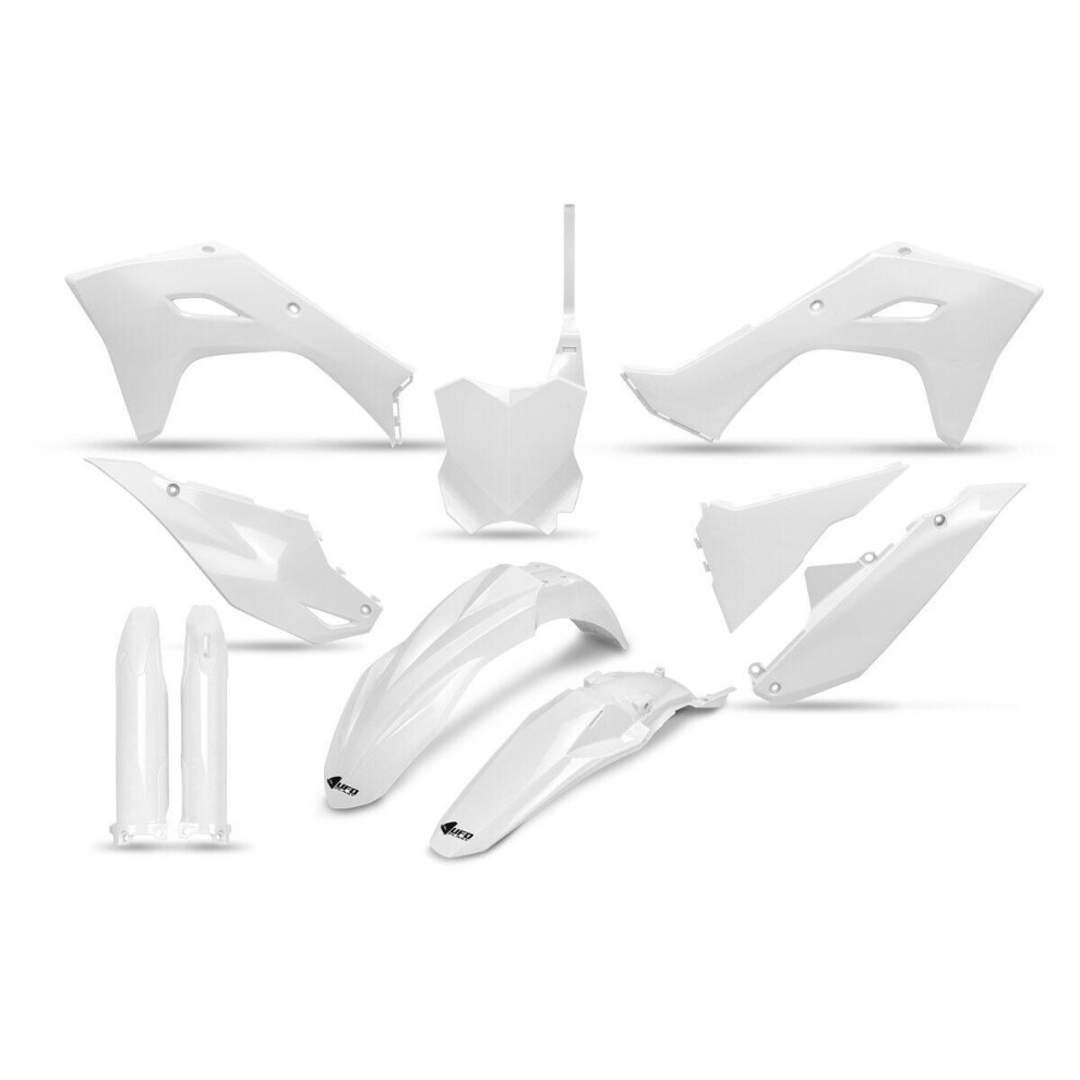 Ufo White Restyled Plastics Kit For Kawasaki Kx450 2024-2025